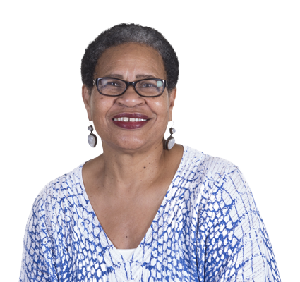 Older woman, smiling