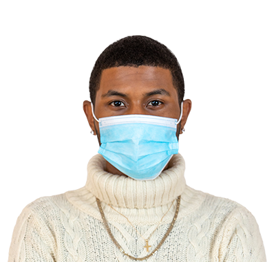 person in white sweater