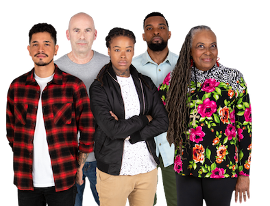 5 people standing together